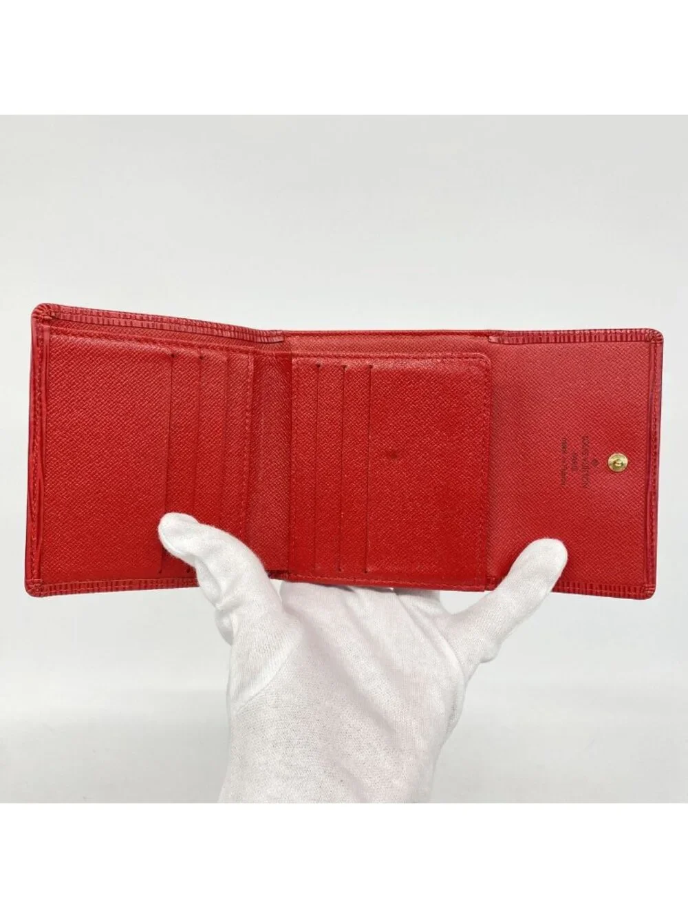 Louis Vuitton Trifold Wallet Epi Portefeuille Elise Castilian